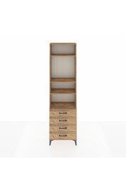 Arges Dolap 4 Raflı 4 Çekmeceli 60x30x221 - S29M177V9A