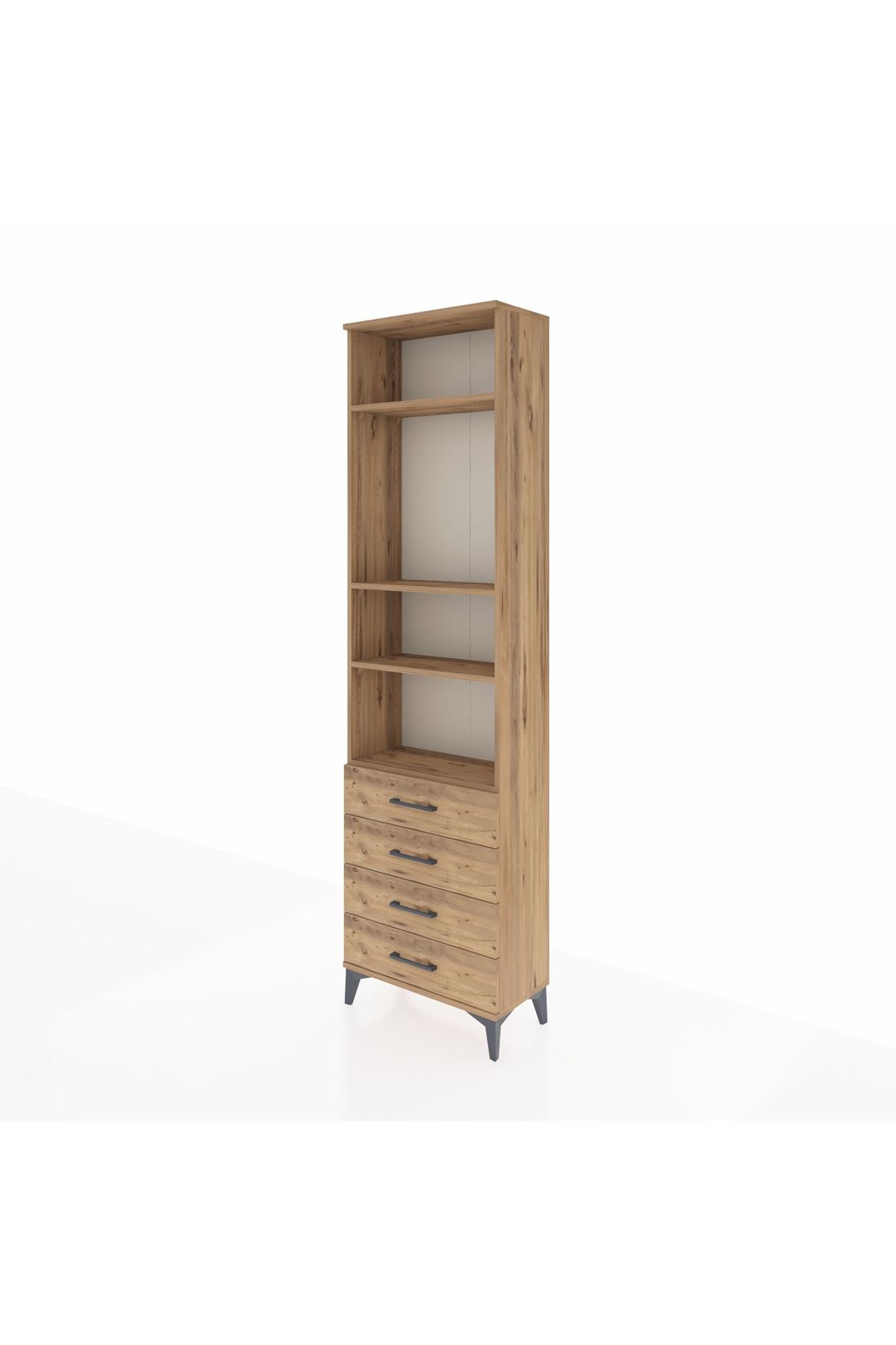 Arges Dolap 4 Raflı 4 Çekmeceli 60x30x221 - S29M177V9A