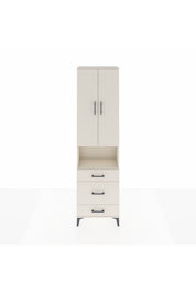 Arges Dolap 3 Raflı 3 Çekmeceli Tek Askılı 60x30x221 - S29M178V1A