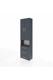 Arges Dolap 3 Raflı 3 Çekmeceli Tek Askılı 60x30x221 - S29M178V5A