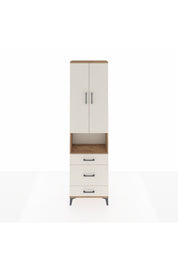 Arges Dolap 3 Raflı 3 Çekmeceli Tek Askılı 60x30x221 - S29M178V7A