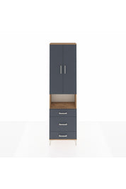 Arges Dolap 3 Raflı 3 Çekmeceli Tek Askılı 60x30x221 - S29M178V8A