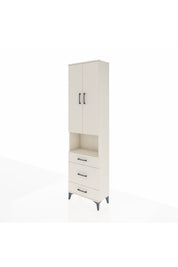 Arges Dolap 4 Raflı 3 Çekmeceli Tek Askılı 60x30x221 - S29M179V1A