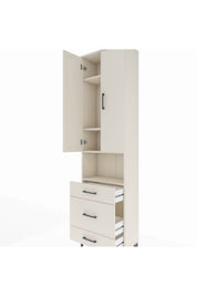 Arges Dolap 4 Raflı 3 Çekmeceli Tek Askılı 60x30x221 - S29M179V1A