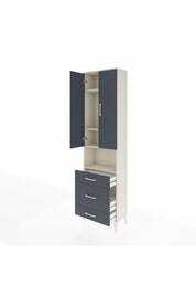 Arges Dolap 4 Raflı 3 Çekmeceli Tek Askılı 60x30x221 - S29M179V2A