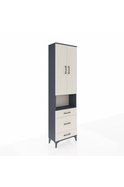 Arges Dolap 4 Raflı 3 Çekmeceli Tek Askılı 60x30x221 - S29M179V4A