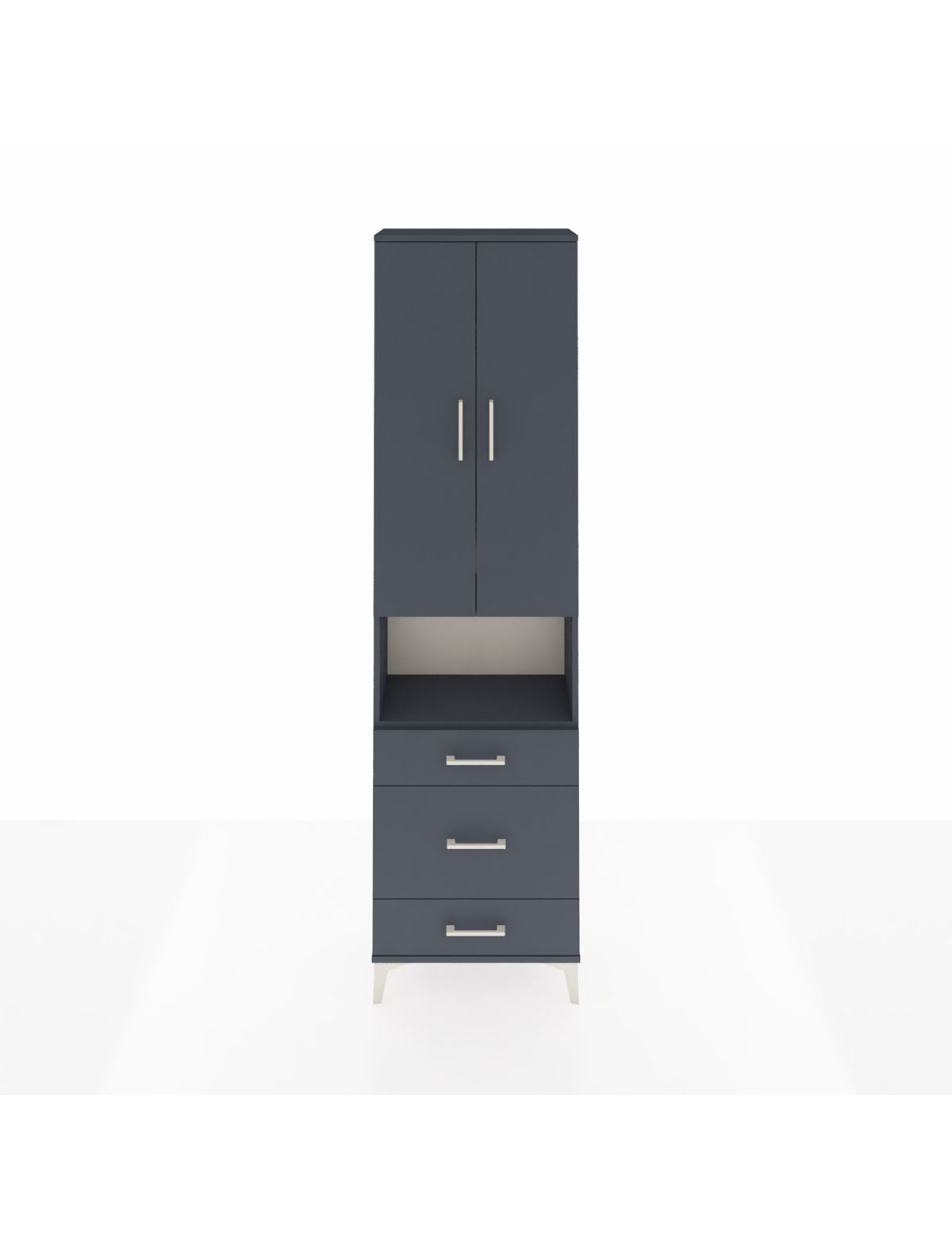 Arges Dolap 4 Raflı 3 Çekmeceli Tek Askılı 60x30x221 - S29M179V5A