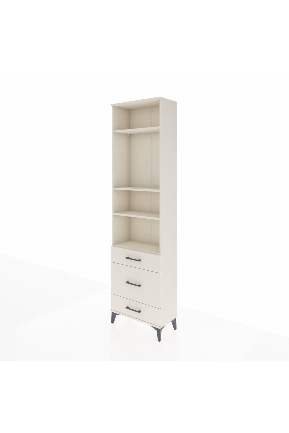 Arges Dolap 4 Raflı 3 Çekmeceli 60x30x221 - S29M180V1A