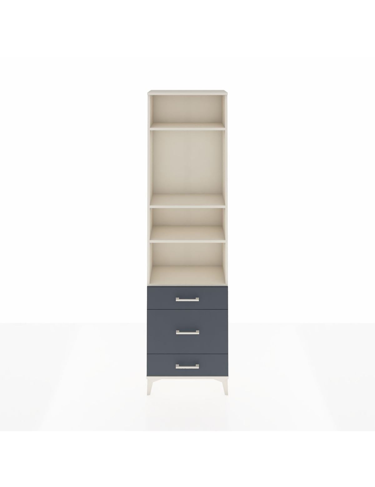 Arges Dolap 4 Raflı 3 Çekmeceli 60x30x221 - S29M180V2A