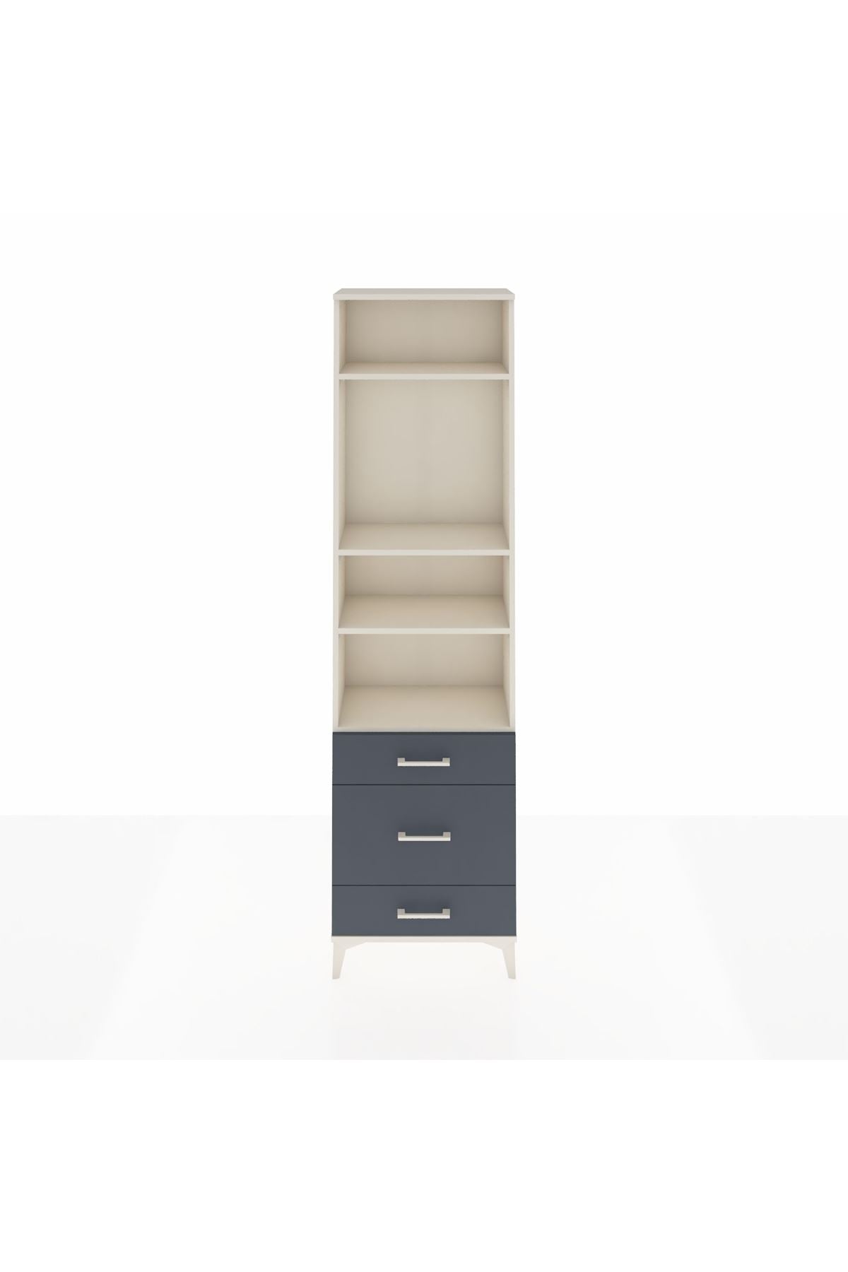 Arges Dolap 4 Raflı 3 Çekmeceli 60x30x221 - S29M180V2A