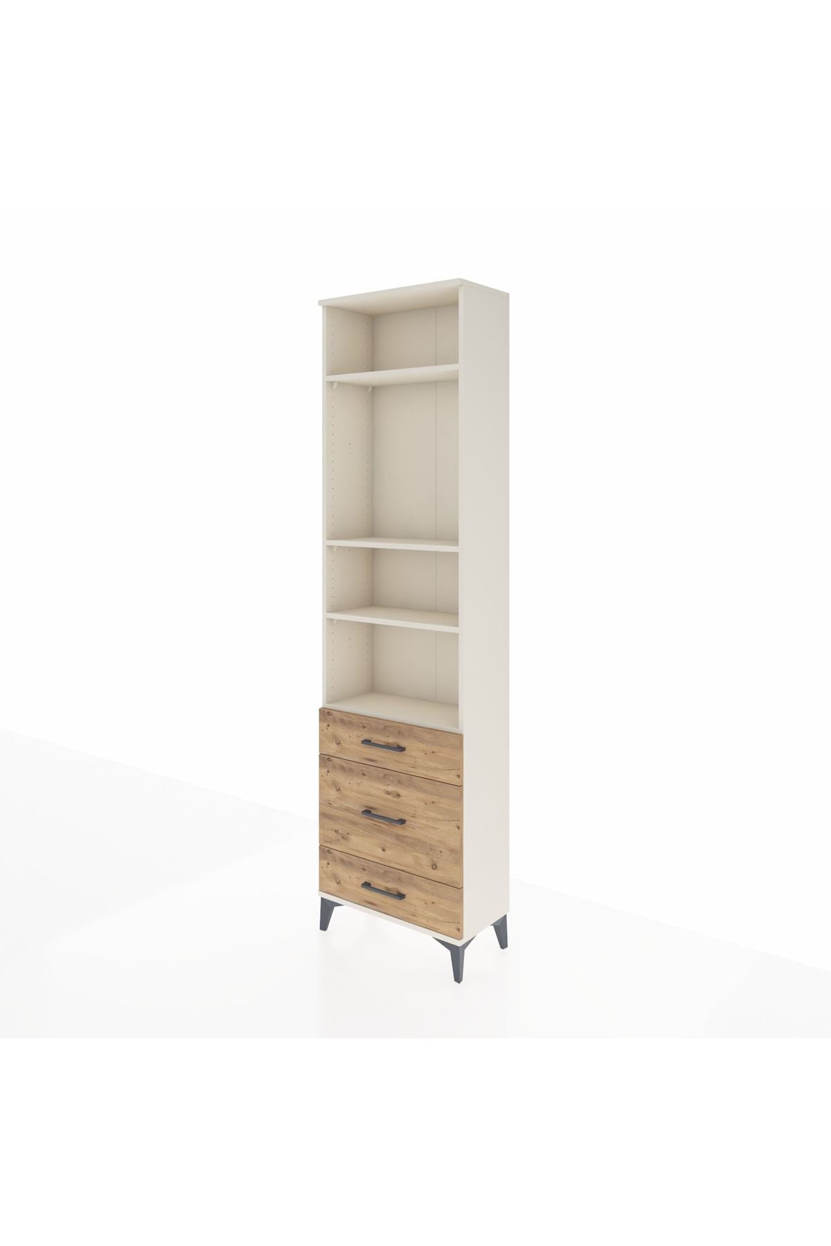 Arges Dolap 4 Raflı 3 Çekmeceli 60x30x221 - S29M180V3A