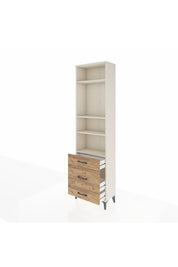 Arges Dolap 4 Raflı 3 Çekmeceli 60x30x221 - S29M180V3A