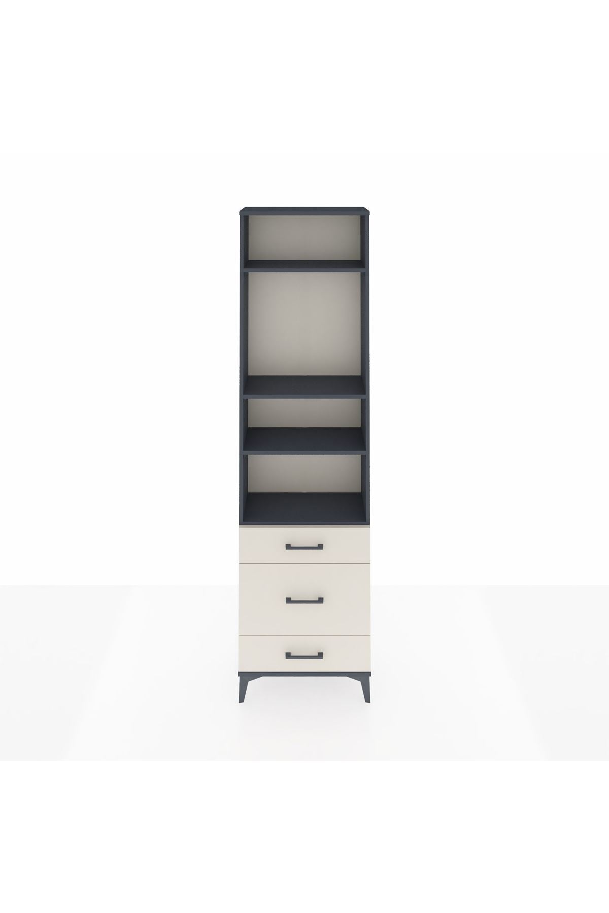 Arges Dolap 4 Raflı 3 Çekmeceli 60x30x221 - S29M180V4A