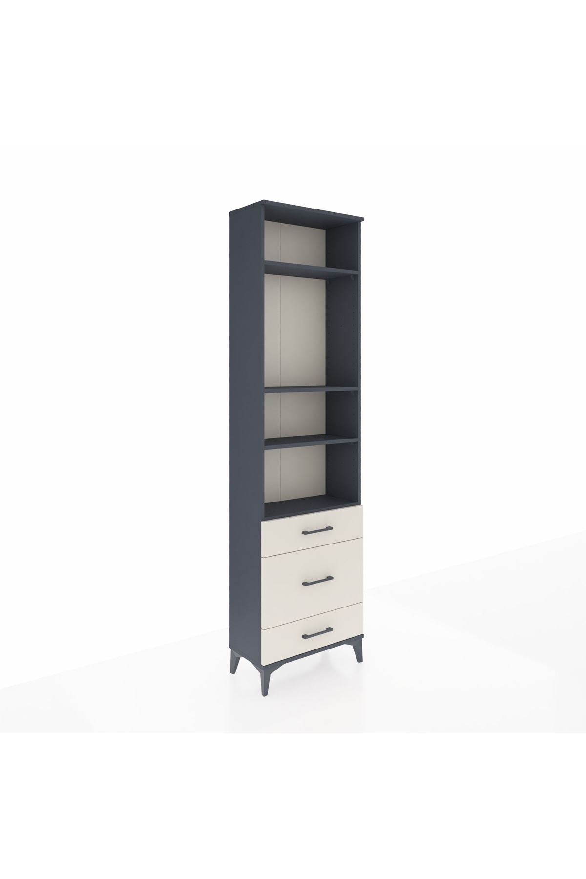 Arges Dolap 4 Raflı 3 Çekmeceli 60x30x221 - S29M180V4A