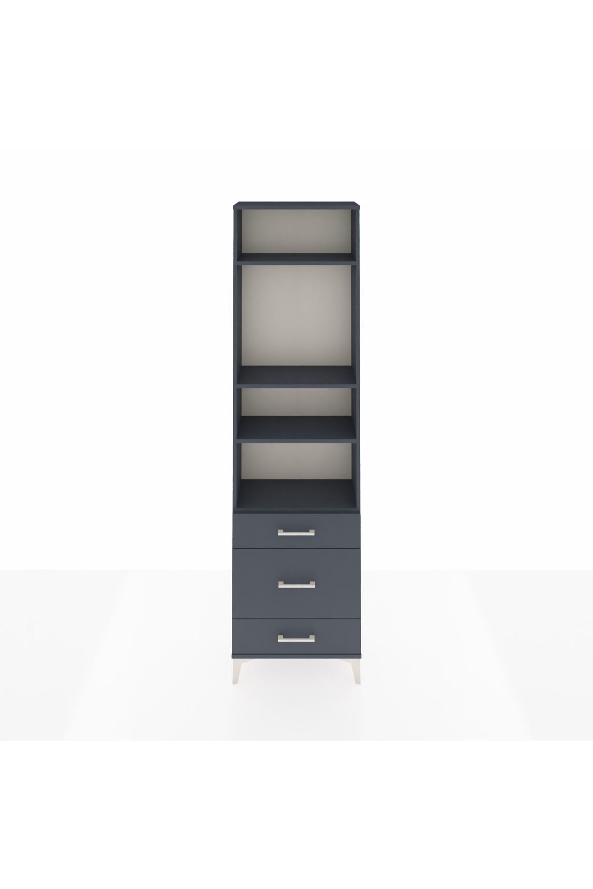 Arges Dolap 4 Raflı 3 Çekmeceli 60x30x221 - S29M180V5A