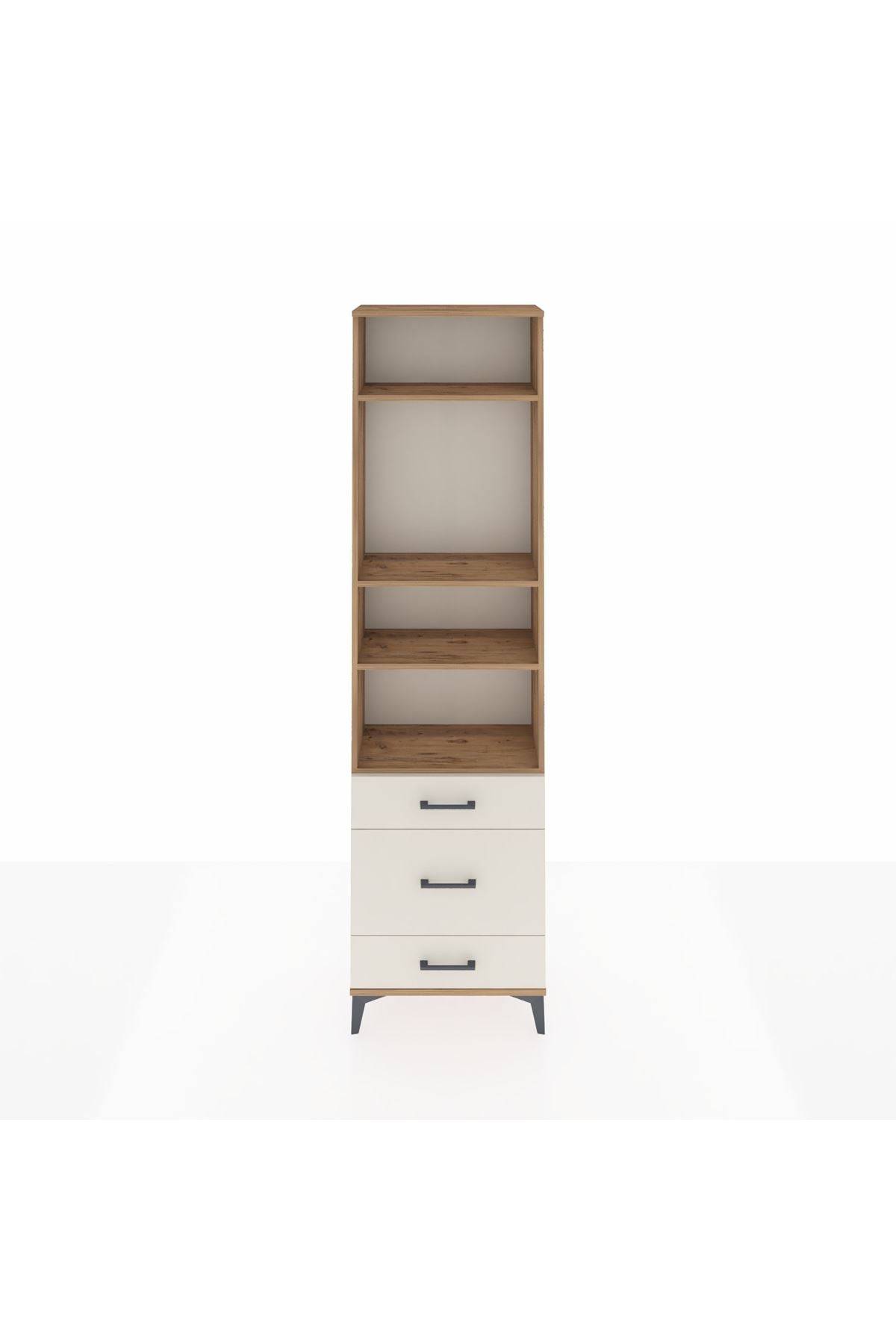 Arges Dolap 4 Raflı 3 Çekmeceli 60x30x221 - S29M180V7A