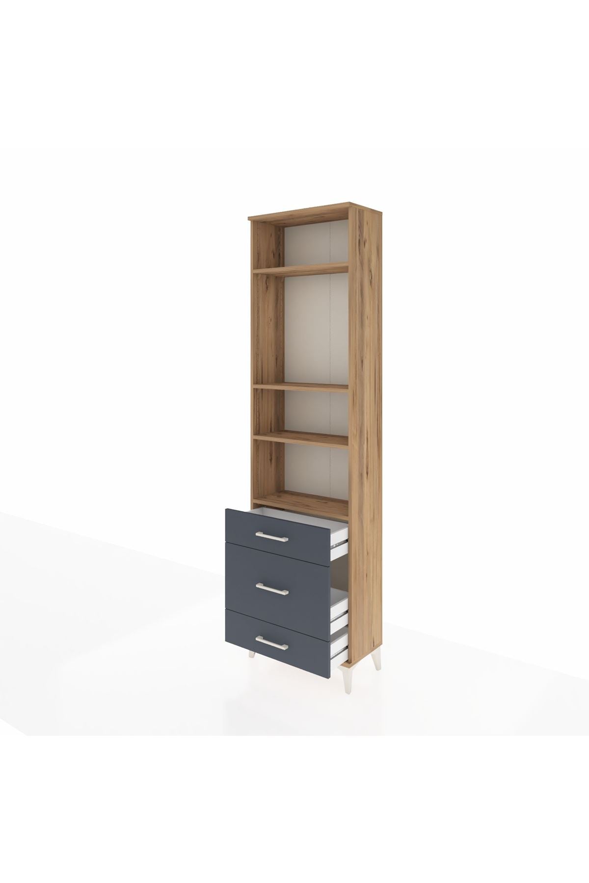 Arges Dolap 4 Raflı 3 Çekmeceli 60x30x221 - S29M180V8A