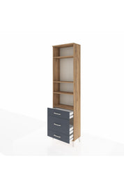 Arges Dolap 4 Raflı 3 Çekmeceli 60x30x221 - S29M180V8A