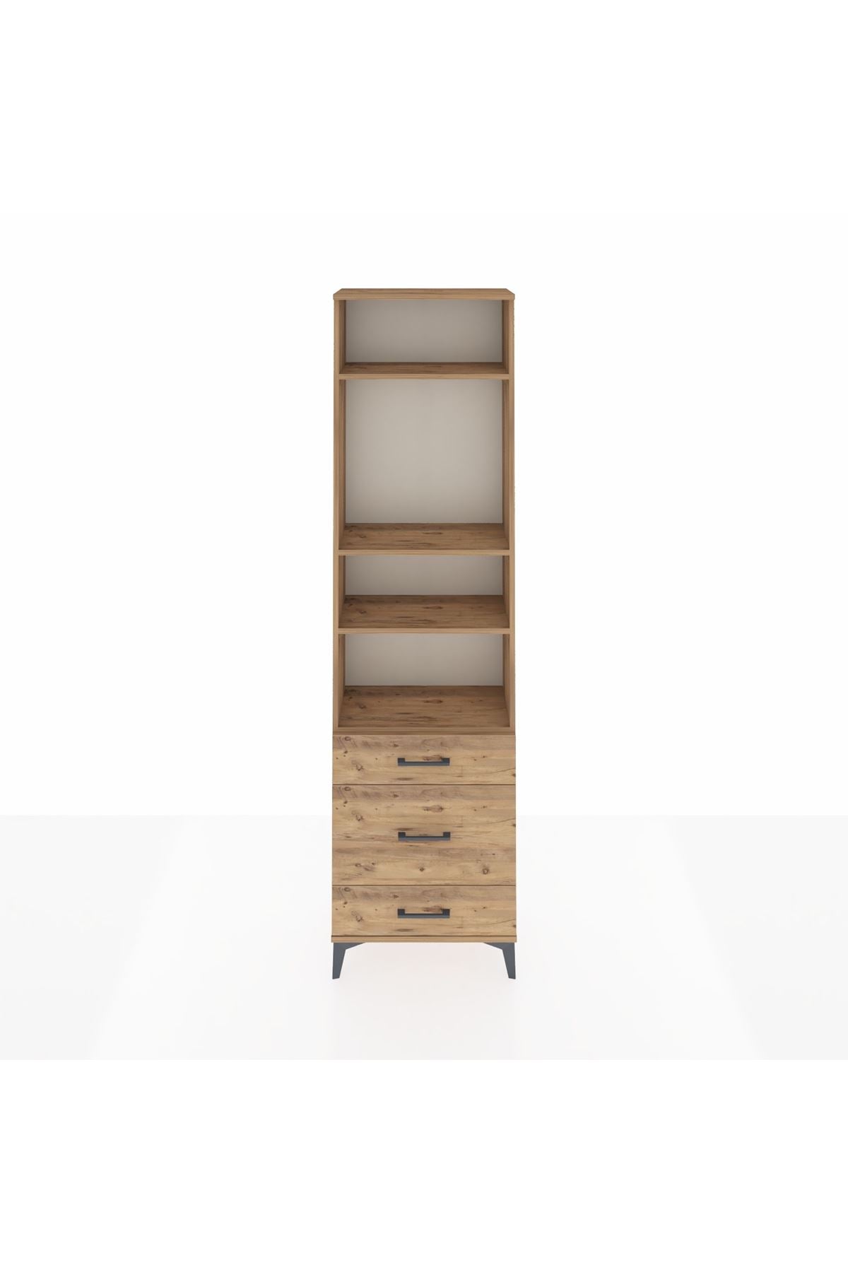 Arges Dolap 4 Raflı 3 Çekmeceli 60x30x221 - S29M180V9A