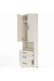 Arges Dolap 3 Raflı 3 Çekmeceli Tek Askılı 60x30x221 - S29M181V1A