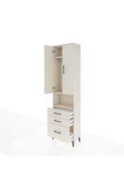 Arges Dolap 3 Raflı 3 Çekmeceli Tek Askılı 60x30x221 - S29M181V1A