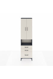 Arges Dolap 3 Raflı 3 Çekmeceli Tek Askılı 60x30x221 - S29M181V4A