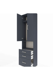 Arges Dolap 3 Raflı 3 Çekmeceli Tek Askılı 60x30x221 - S29M181V5A