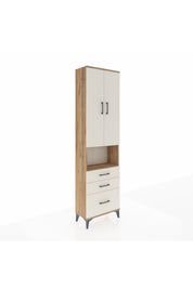 Arges Dolap 3 Raflı 3 Çekmeceli Tek Askılı 60x30x221 - S29M181V7A