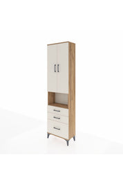 Arges Dolap 3 Raflı 3 Çekmeceli Tek Askılı 60x30x221 - S29M181V7A