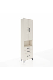 Arges Dolap 4 Raflı 3 Çekmeceli 2 Kapaklı 60x30x221 - S29M182V1A