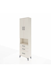 Arges Dolap 4 Raflı 3 Çekmeceli 2 Kapaklı 60x30x221 - S29M182V1A