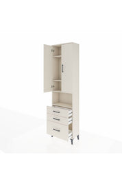Arges Dolap 4 Raflı 3 Çekmeceli 2 Kapaklı 60x30x221 - S29M182V1A