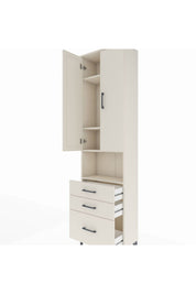Arges Dolap 4 Raflı 3 Çekmeceli 2 Kapaklı 60x30x221 - S29M182V1A