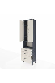 Arges Dolap 4 Raflı 3 Çekmeceli 2 Kapaklı 60x30x221 - S29M182V4A
