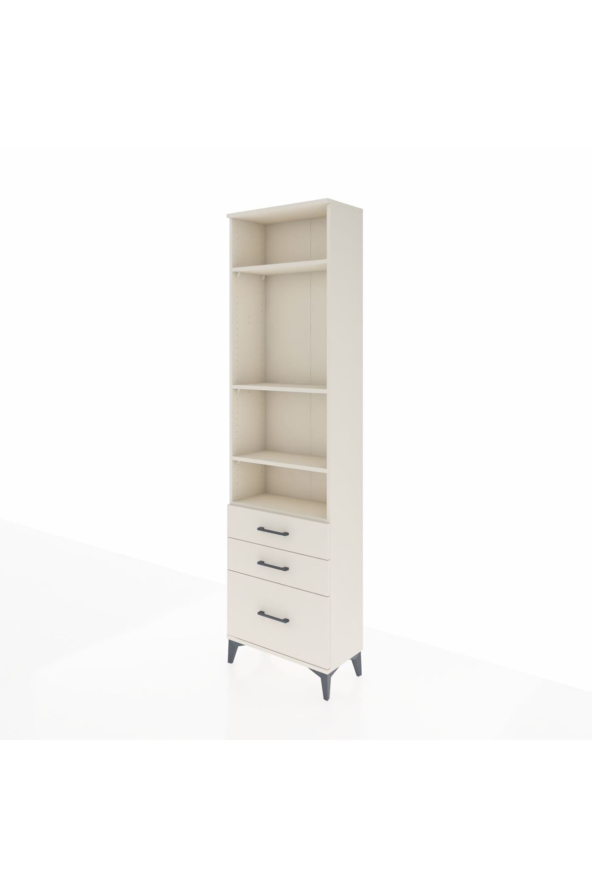Arges Dolap 4 Raflı 3 Çekmeceli 60x30x221 - S29M183V1A