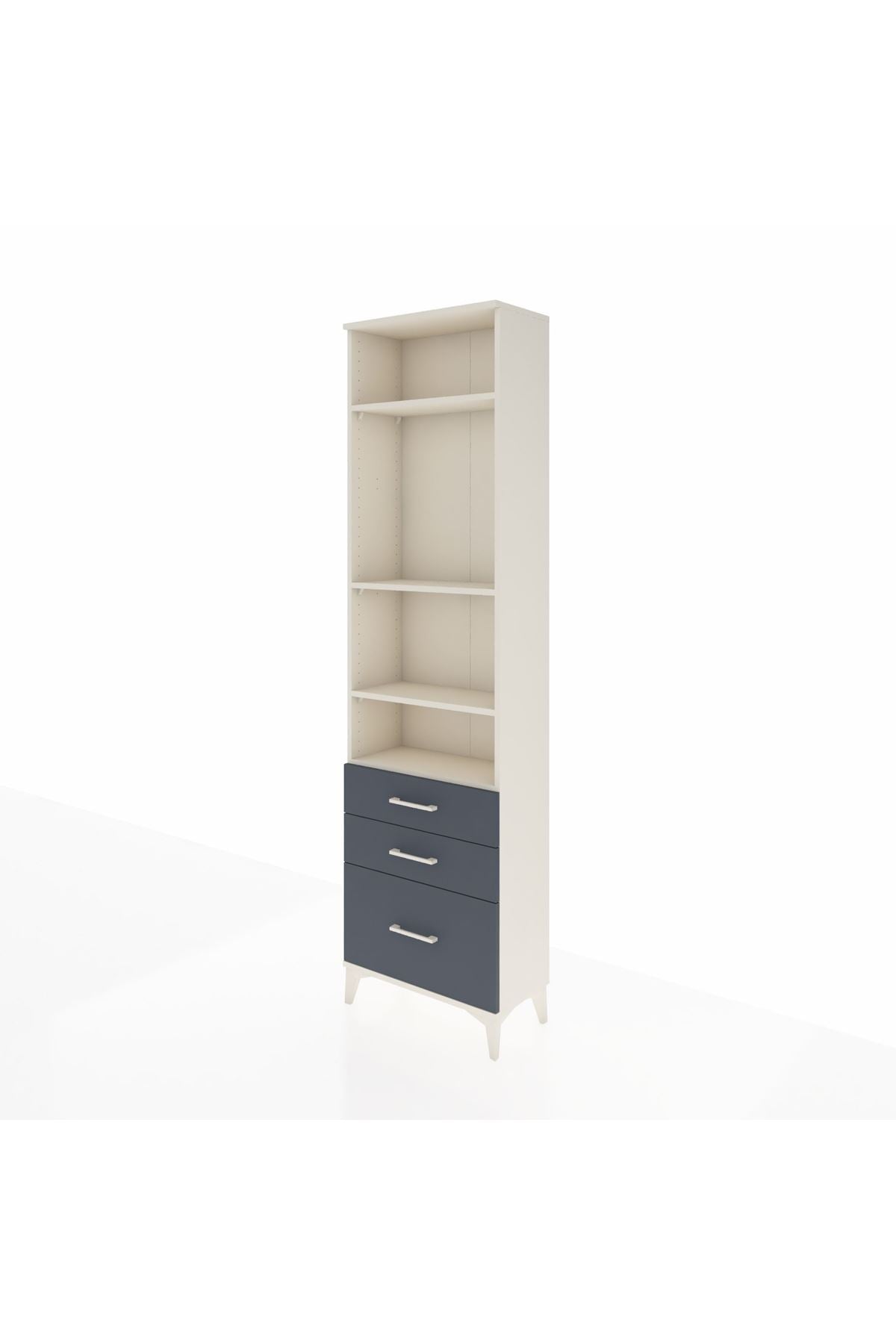 Arges Dolap 4 Raflı 3 Çekmeceli 60x30x221 - S29M183V2A