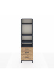 Arges Dolap 4 Raflı 3 Çekmeceli 60x30x221 - S29M183V6A