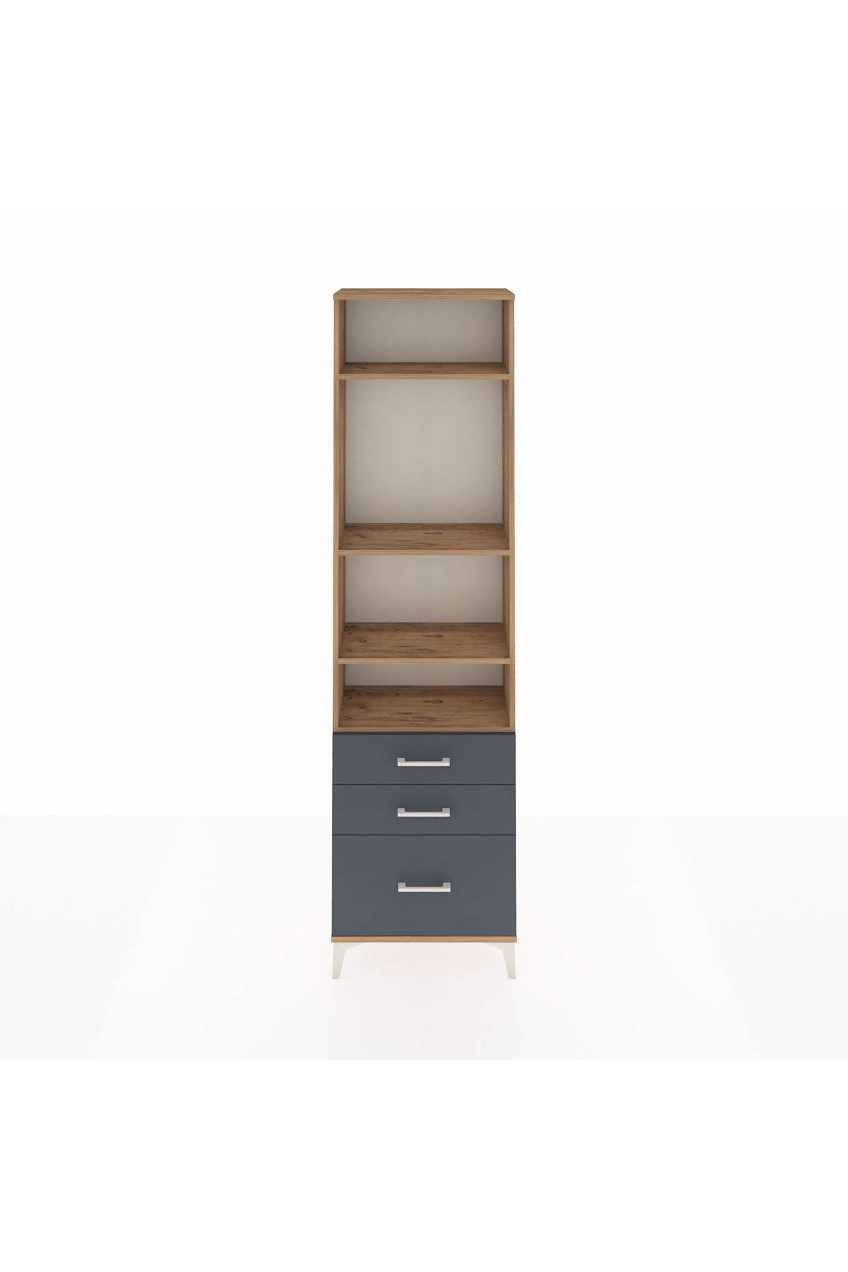 Arges Dolap 4 Raflı 3 Çekmeceli 60x30x221 - S29M183V8A
