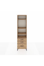 Arges Dolap 4 Raflı 3 Çekmeceli 60x30x221 - S29M183V9A