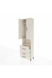 Arges Dolap 3 Raflı 3 Çekmeceli Tek Askılı 60x30x221 - S29M184V1A