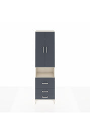Arges Dolap 3 Raflı 3 Çekmeceli Tek Askılı 60x30x221 - S29M184V2A