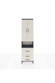 Arges Dolap 3 Raflı 3 Çekmeceli Tek Askılı 60x30x221 - S29M184V4A