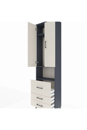Arges Dolap 3 Raflı 3 Çekmeceli Tek Askılı 60x30x221 - S29M184V4A