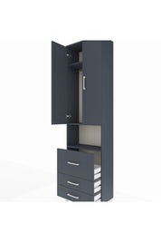 Arges Dolap 3 Raflı 3 Çekmeceli Tek Askılı 60x30x221 - S29M184V5A