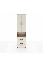 Arges Dolap 3 Raflı 3 Çekmeceli Tek Askılı 60x30x221 - S29M184V7A
