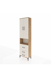 Arges Dolap 3 Raflı 3 Çekmeceli Tek Askılı 60x30x221 - S29M184V7A
