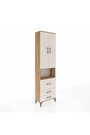 Arges Dolap 3 Raflı 3 Çekmeceli Tek Askılı 60x30x221 - S29M184V7A