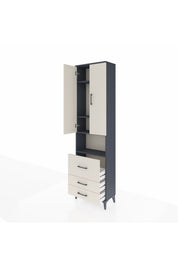Arges Dolap 4 Raflı 3 Çekmeceli 2 Kapaklı 60x30x221 - S29M185V4A