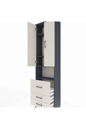 Arges Dolap 4 Raflı 3 Çekmeceli 2 Kapaklı 60x30x221 - S29M185V4A