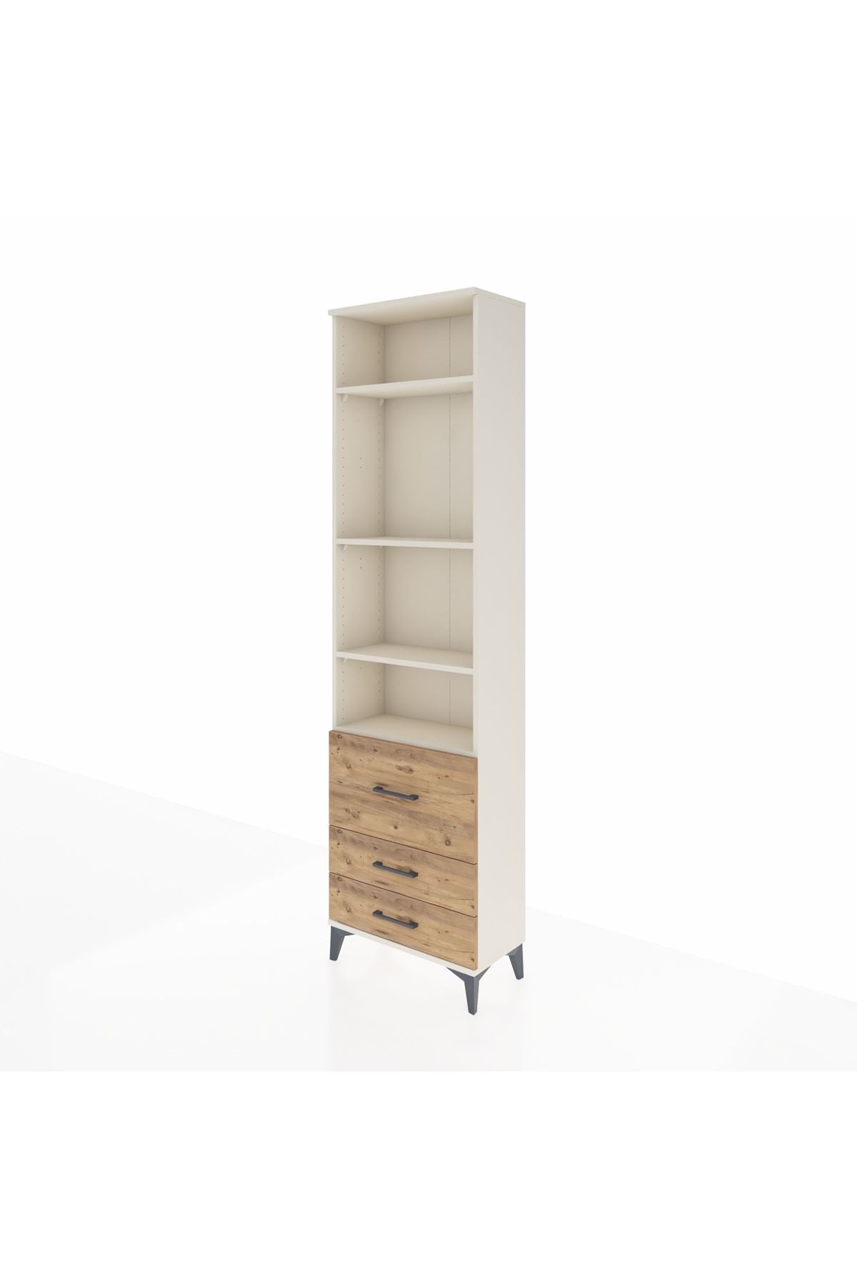 Arges Dolap 4 Raflı 3 Çekmeceli 60x30x221 - S29M186V3A